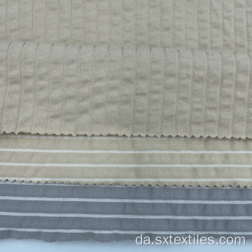 72%Bomuld 38%Poly Stripe Single Jersey strikket stof